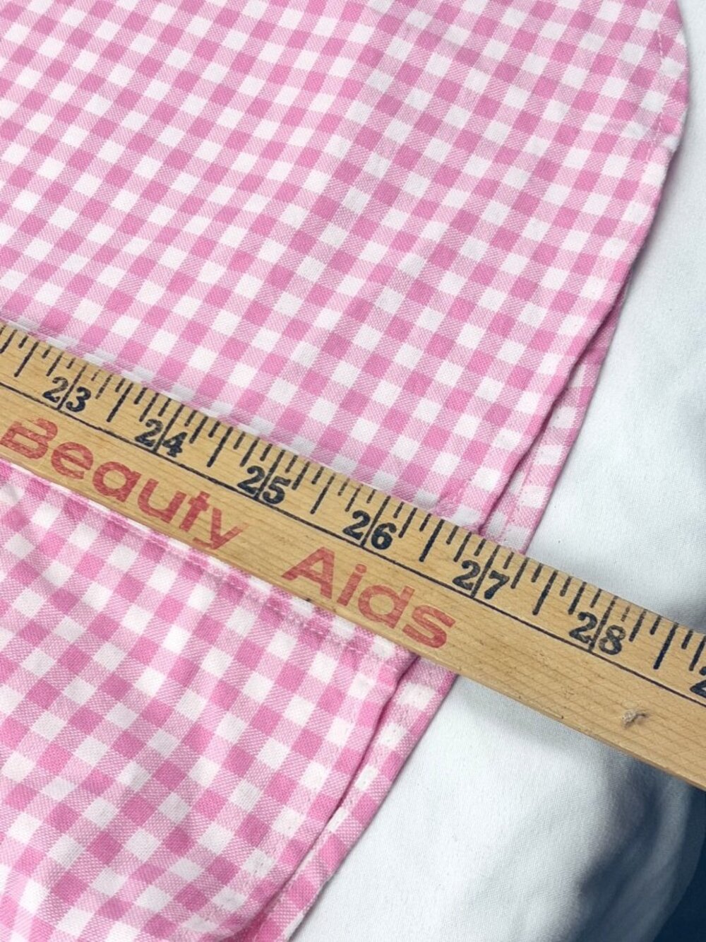 NWT Ralph Lauren Pink White Classic Gingham Cotton Poplin Boys Size M (10-12) - Picture 7 of 11